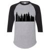 Unisex Three-Quarter Raglan Sleeve Baseball Jersey T-Shirt Thumbnail