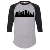 Unisex Three-Quarter Raglan Sleeve Baseball Jersey T-Shirt Thumbnail