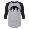 Unisex Three-Quarter Raglan Sleeve Baseball Jersey T-Shirt Thumbnail