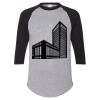 Unisex Three-Quarter Raglan Sleeve Baseball Jersey T-Shirt Thumbnail