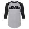Unisex Three-Quarter Raglan Sleeve Baseball Jersey T-Shirt Thumbnail