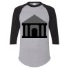 Unisex Three-Quarter Raglan Sleeve Baseball Jersey T-Shirt Thumbnail