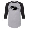 Unisex Three-Quarter Raglan Sleeve Baseball Jersey T-Shirt Thumbnail
