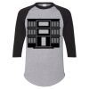 Unisex Three-Quarter Raglan Sleeve Baseball Jersey T-Shirt Thumbnail
