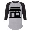 Unisex Three-Quarter Raglan Sleeve Baseball Jersey T-Shirt Thumbnail