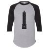 Unisex Three-Quarter Raglan Sleeve Baseball Jersey T-Shirt Thumbnail