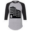 Unisex Three-Quarter Raglan Sleeve Baseball Jersey T-Shirt Thumbnail
