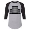 Unisex Three-Quarter Raglan Sleeve Baseball Jersey T-Shirt Thumbnail