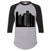 Unisex Three-Quarter Raglan Sleeve Baseball Jersey T-Shirt Thumbnail