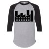 Unisex Three-Quarter Raglan Sleeve Baseball Jersey T-Shirt Thumbnail