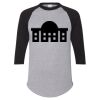 Unisex Three-Quarter Raglan Sleeve Baseball Jersey T-Shirt Thumbnail
