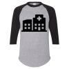 Unisex Three-Quarter Raglan Sleeve Baseball Jersey T-Shirt Thumbnail