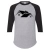 Unisex Three-Quarter Raglan Sleeve Baseball Jersey T-Shirt Thumbnail