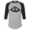Unisex Three-Quarter Raglan Sleeve Baseball Jersey T-Shirt Thumbnail