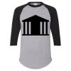 Unisex Three-Quarter Raglan Sleeve Baseball Jersey T-Shirt Thumbnail