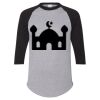Unisex Three-Quarter Raglan Sleeve Baseball Jersey T-Shirt Thumbnail