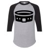 Unisex Three-Quarter Raglan Sleeve Baseball Jersey T-Shirt Thumbnail