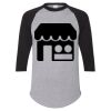 Unisex Three-Quarter Raglan Sleeve Baseball Jersey T-Shirt Thumbnail