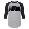 Unisex Three-Quarter Raglan Sleeve Baseball Jersey T-Shirt Thumbnail