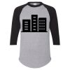 Unisex Three-Quarter Raglan Sleeve Baseball Jersey T-Shirt Thumbnail