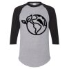Unisex Three-Quarter Raglan Sleeve Baseball Jersey T-Shirt Thumbnail