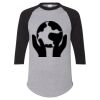 Unisex Three-Quarter Raglan Sleeve Baseball Jersey T-Shirt Thumbnail