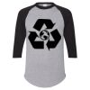 Unisex Three-Quarter Raglan Sleeve Baseball Jersey T-Shirt Thumbnail