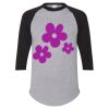 Unisex Three-Quarter Raglan Sleeve Baseball Jersey T-Shirt Thumbnail