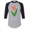 Unisex Three-Quarter Raglan Sleeve Baseball Jersey T-Shirt Thumbnail