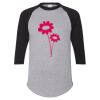 Unisex Three-Quarter Raglan Sleeve Baseball Jersey T-Shirt Thumbnail