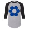 Unisex Three-Quarter Raglan Sleeve Baseball Jersey T-Shirt Thumbnail