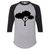 Unisex Three-Quarter Raglan Sleeve Baseball Jersey T-Shirt Thumbnail