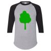 Unisex Three-Quarter Raglan Sleeve Baseball Jersey T-Shirt Thumbnail