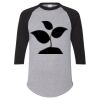 Unisex Three-Quarter Raglan Sleeve Baseball Jersey T-Shirt Thumbnail