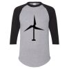 Unisex Three-Quarter Raglan Sleeve Baseball Jersey T-Shirt Thumbnail