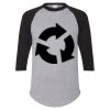 Unisex Three-Quarter Raglan Sleeve Baseball Jersey T-Shirt Thumbnail