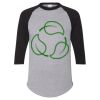 Unisex Three-Quarter Raglan Sleeve Baseball Jersey T-Shirt Thumbnail