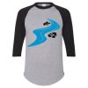 Unisex Three-Quarter Raglan Sleeve Baseball Jersey T-Shirt Thumbnail
