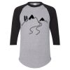 Unisex Three-Quarter Raglan Sleeve Baseball Jersey T-Shirt Thumbnail