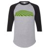 Unisex Three-Quarter Raglan Sleeve Baseball Jersey T-Shirt Thumbnail