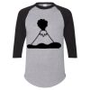 Unisex Three-Quarter Raglan Sleeve Baseball Jersey T-Shirt Thumbnail