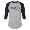 Unisex Three-Quarter Raglan Sleeve Baseball Jersey T-Shirt Thumbnail