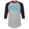 Unisex Three-Quarter Raglan Sleeve Baseball Jersey T-Shirt Thumbnail