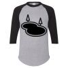 Unisex Three-Quarter Raglan Sleeve Baseball Jersey T-Shirt Thumbnail