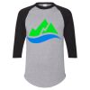 Unisex Three-Quarter Raglan Sleeve Baseball Jersey T-Shirt Thumbnail