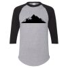 Unisex Three-Quarter Raglan Sleeve Baseball Jersey T-Shirt Thumbnail
