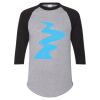 Unisex Three-Quarter Raglan Sleeve Baseball Jersey T-Shirt Thumbnail
