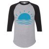 Unisex Three-Quarter Raglan Sleeve Baseball Jersey T-Shirt Thumbnail