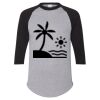 Unisex Three-Quarter Raglan Sleeve Baseball Jersey T-Shirt Thumbnail
