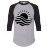Unisex Three-Quarter Raglan Sleeve Baseball Jersey T-Shirt Thumbnail